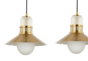 Colin Adjustable Iron/Glass Retro Hurricane LED Pendant - JONATHAN Y